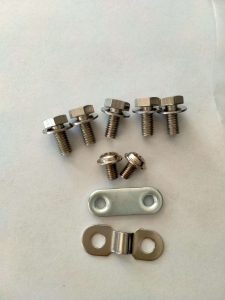 Tricycle Bolt and Nut Kit Stainless steel bolts, nuts, and washers for adult tricycles. Hardware kit for assembling or repairing trikes.