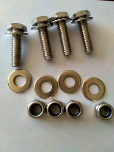 Tricycle bolts and nuts Stainless steel bolts and nuts for adult tricycle assembly