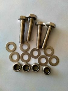 Tricycle Bolts and Nuts Brass bolts and washers for adult tricycle assembly