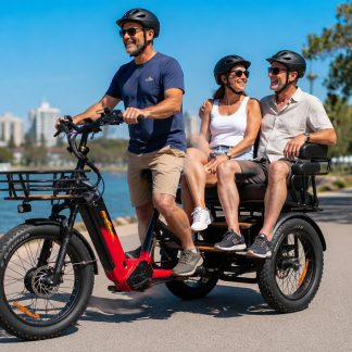 Adult tricycle for seniors and family riding, Electric trike for mobility