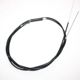 A black brake cable for tricycles. Suitable for adult tricycles.