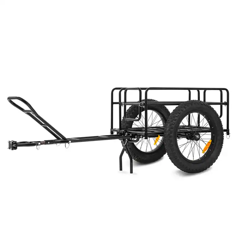 Heavy-duty adult tricycle cargo trailer for mobility and transport. Addmotor trailer ready to go