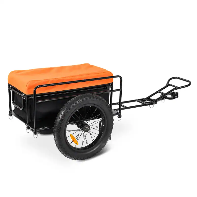 Trike Bike Cargo Trailer | Adult Tricycle Accessory Addmotor trailer with water-resistant cargo bag fitted