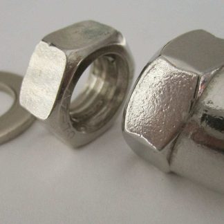 Shiny metal nuts and washer for tricycle assembly
