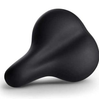 Comfortable black bike seat for adult tricycles. Suitable for seniors and disability mobility.
