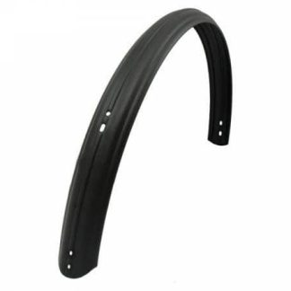 A black fender for an adult tricycle, designed to protect against mud and debris. Suitable for various trike models.