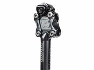 Rear derailleur for tricycle gear system. A close-up view of a black rear derailleur.