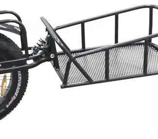 Heavy-duty FAT wheel trailer designed for electric trikes, offering extra cargo capacity and durabil.